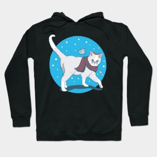 cat winter Hoodie